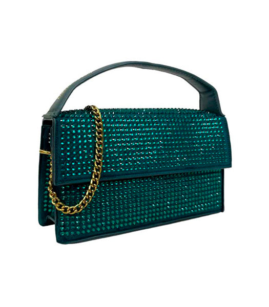 Bolso de Fiesta Elegante con Asa de Mano y Cadena