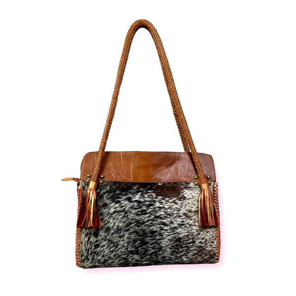 Bolso de Hombro Boho de Piel Artesanal para Mujer