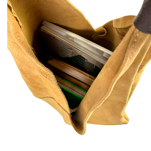 Bolso de Hombro Piel de Serraje con Monedero Adicional