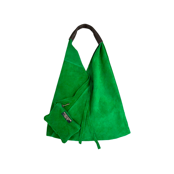 Bolso de Hombro Piel de Serraje con Monedero Adicional