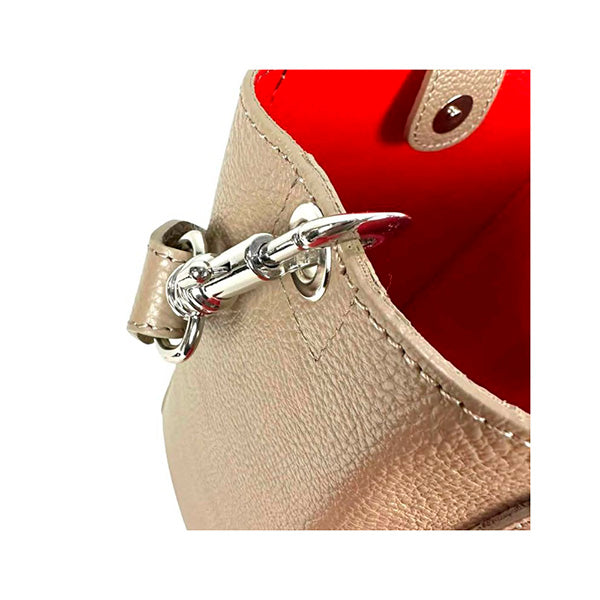 Bolso de Hombro de Piel Estilo Bucket con Bolso Interior