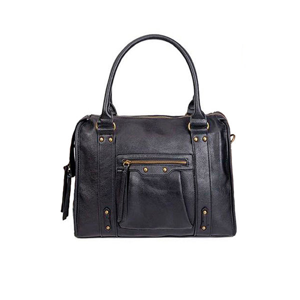 Bolso de Hombro Grande con Bolsillos Exteriores