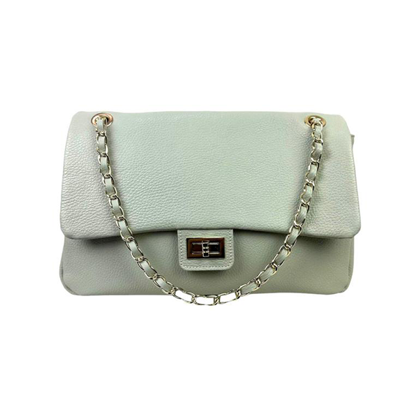 Bolso de Hombro Piel Italiana Grande y Elegante