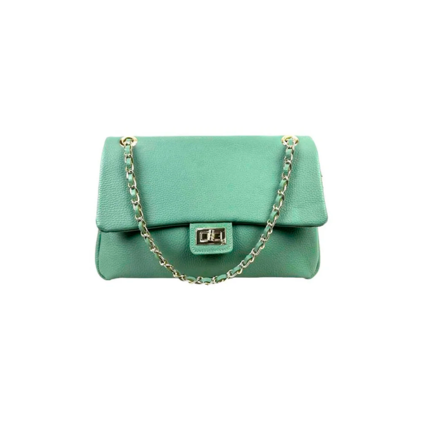 Bolso de Hombro Piel Italiana Grande y Elegante