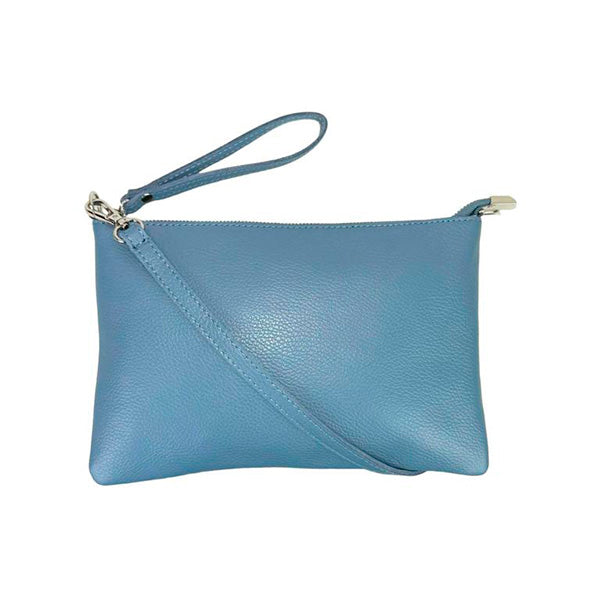 Bolso de Mano Clutch de Piel con Bandolera