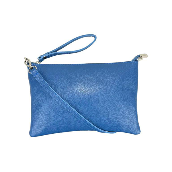 Bolso de Mano Clutch de Piel con Bandolera