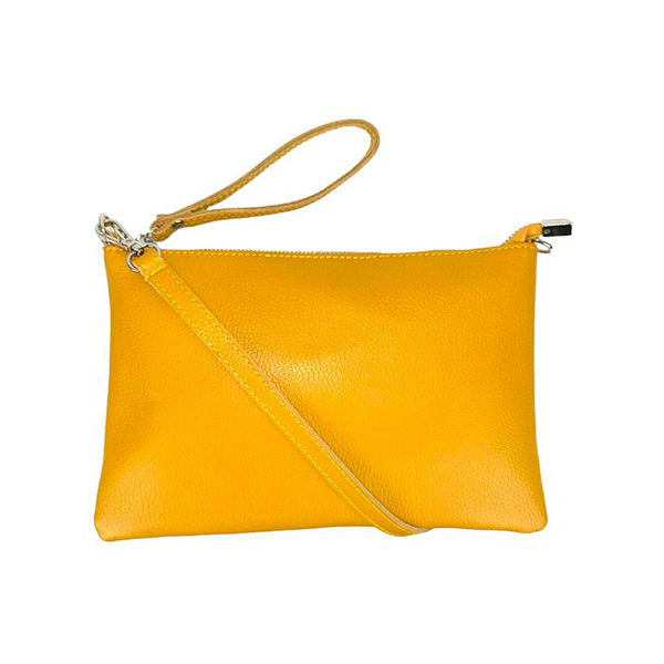 Bolso de Mano Clutch de Piel con Bandolera