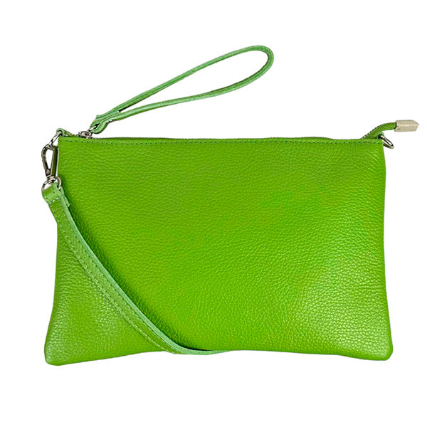 Bolso de Mano Clutch de Piel con Bandolera