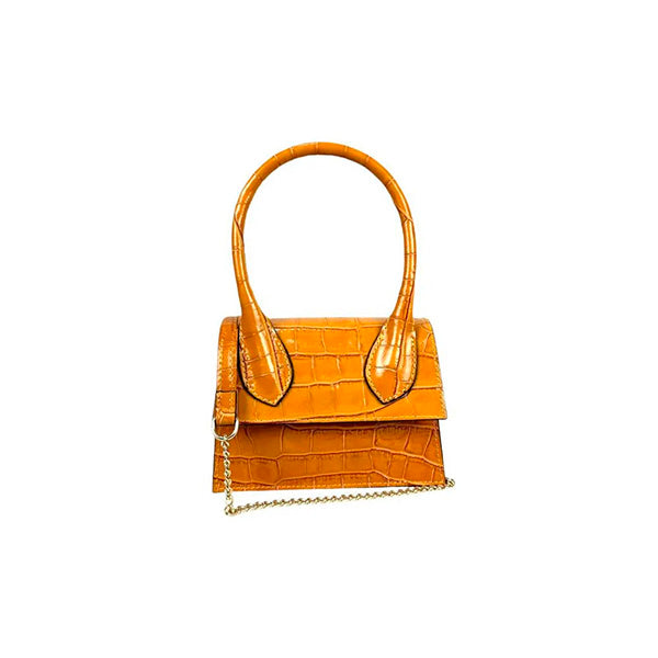 Bolso de Mano de Piel Pequeño Elegante