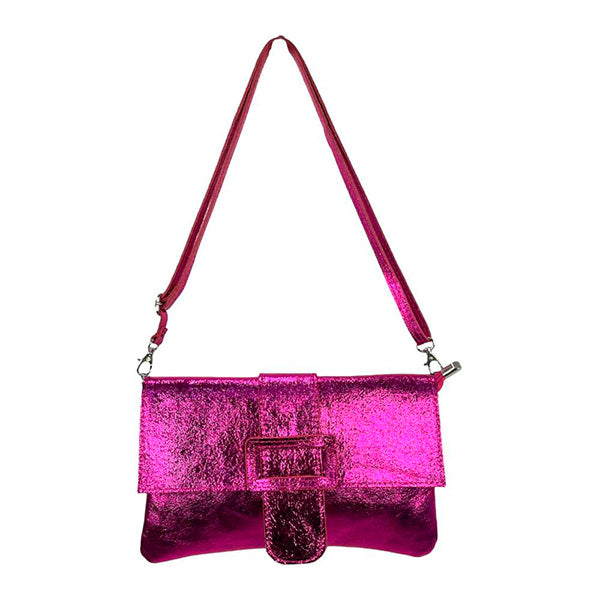 Bolso de Mano Grande de Piel con Bandolera y Hebilla Decorativa