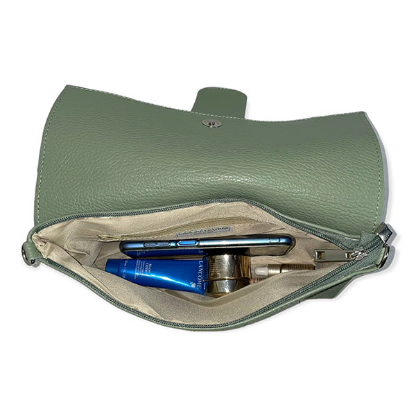 Bolso de Mano Grande de Piel con Bandolera y Hebilla Decorativa