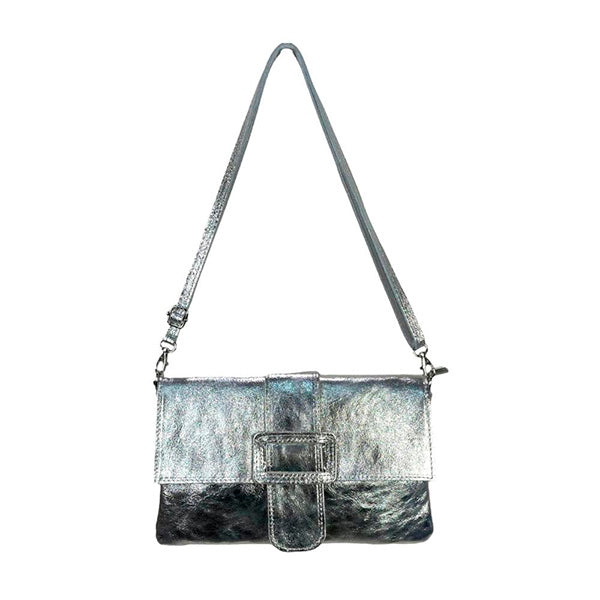 Bolso de Mano Grande de Piel con Bandolera y Hebilla Decorativa