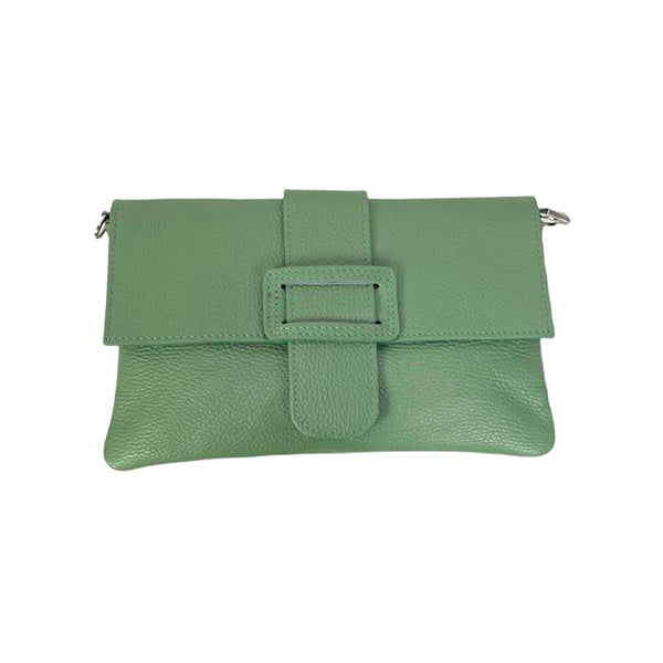 Bolso de Mano Grande de Piel con Bandolera y Hebilla Decorativa