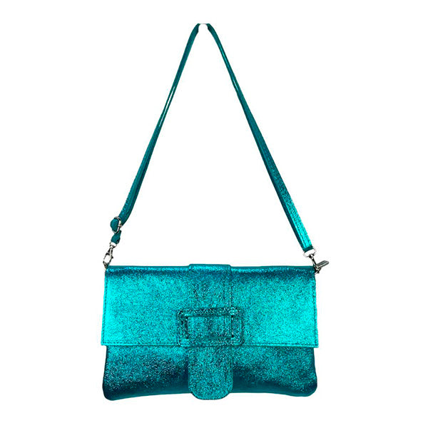 Bolso de Mano Grande de Piel con Bandolera y Hebilla Decorativa