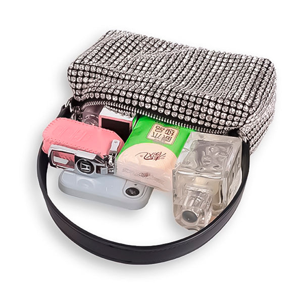 Bolso de Mano para Fiesta Pequeño con Piedras Brillantes