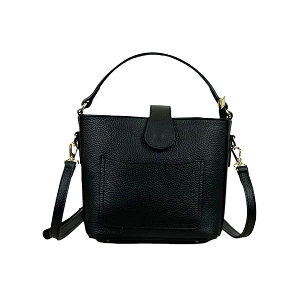 Bolso de Mano Piel con Bolsillo Delantero