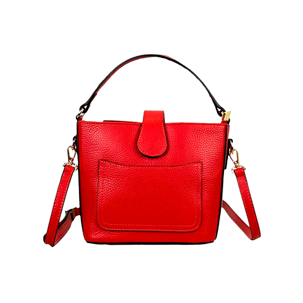 Bolso de Mano Piel con Bolsillo Delantero