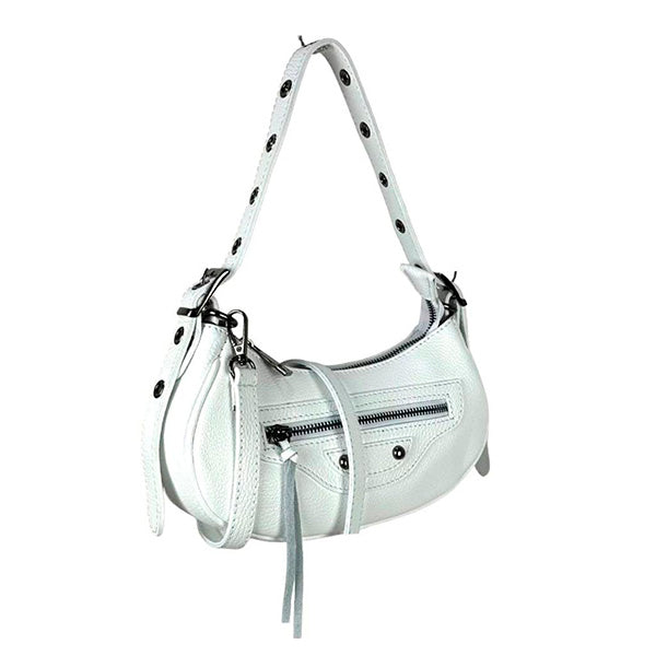 Bolso de Hombro Piel Pequeño con Tachuelas