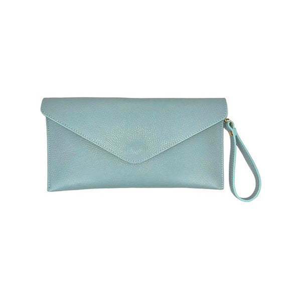 Bolso de Mano Piel Tipo Sobre con Cadena Dorada