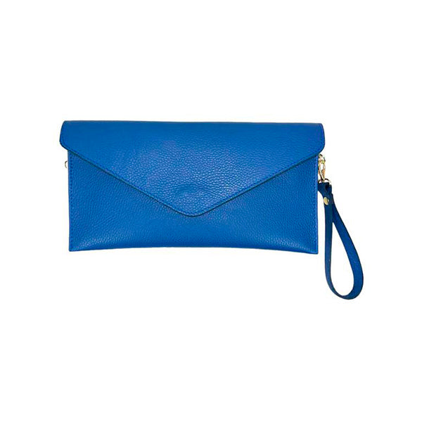 Bolso de Mano Piel Tipo Sobre con Cadena Dorada