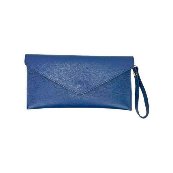 Bolso de Mano Piel Tipo Sobre con Cadena Dorada