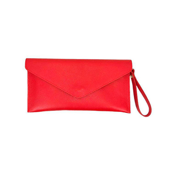 Bolso de Mano Piel Tipo Sobre con Cadena Dorada