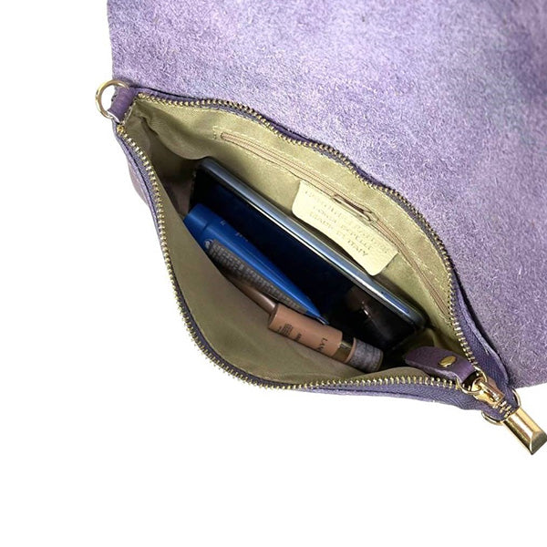 Bolso de Mano Sobre de Piel de Grano