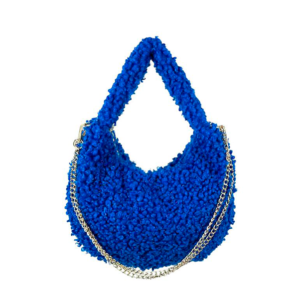 Bolso Borreguito de Hombro con Cadena