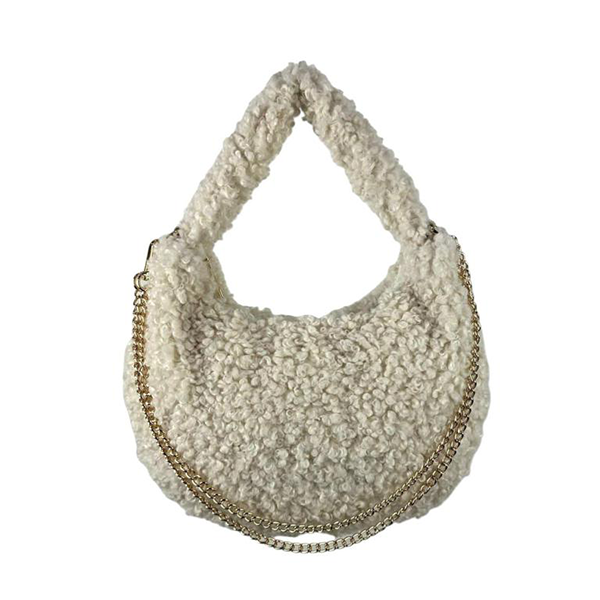 Bolso Borreguito de Hombro con Cadena