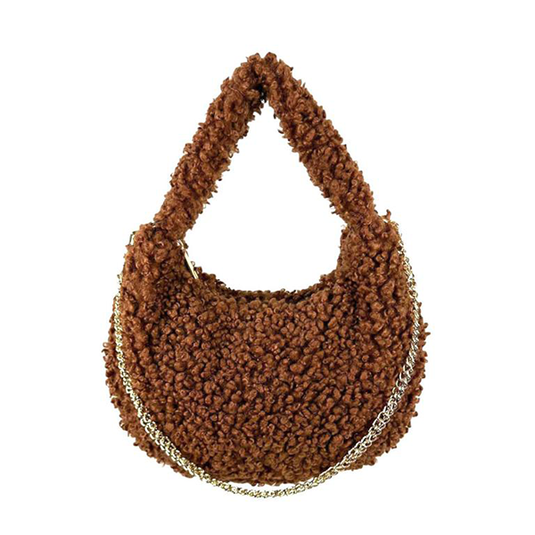 Bolso Borreguito de Hombro con Cadena