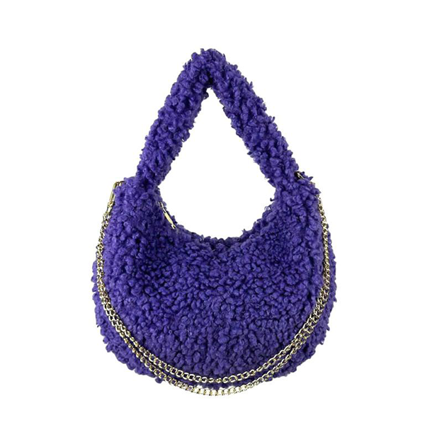 Bolso Borreguito de Hombro con Cadena