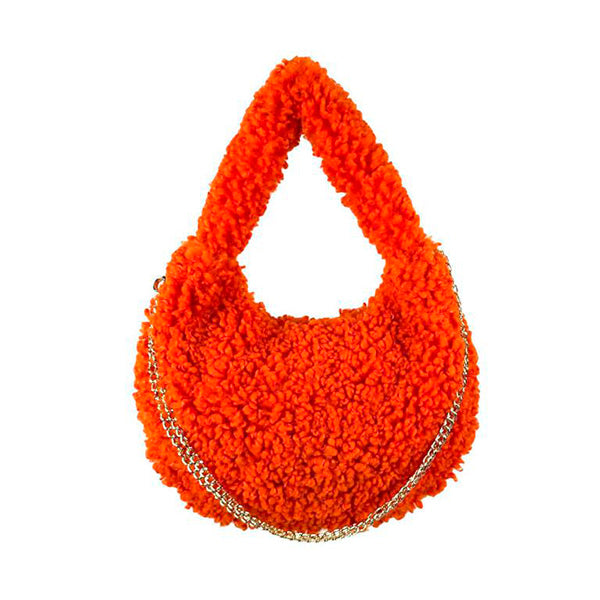Bolso Borreguito de Hombro con Cadena