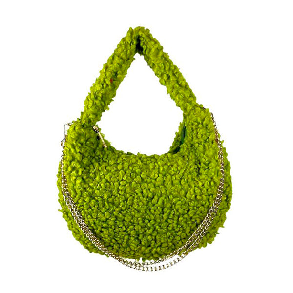 Bolso Borreguito de Hombro con Cadena