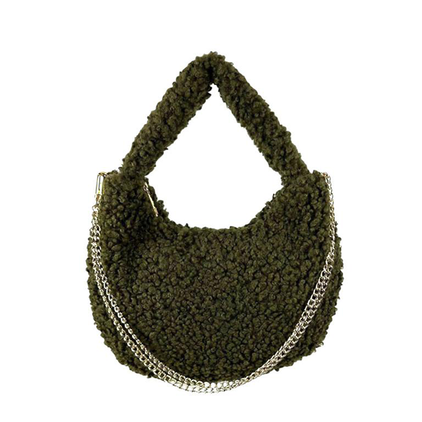 Bolso Borreguito de Hombro con Cadena