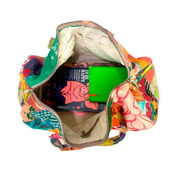 Bolso de Viaje Acolchado Patchwork Artesanal