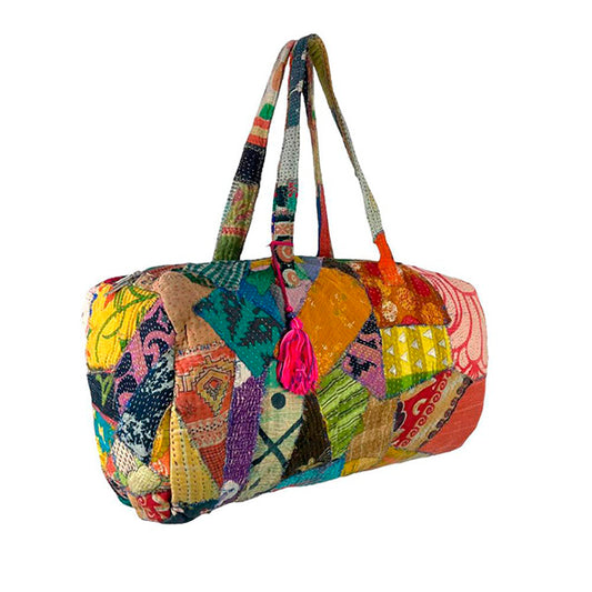 Bolso de Viaje Acolchado Patchwork Artesanal