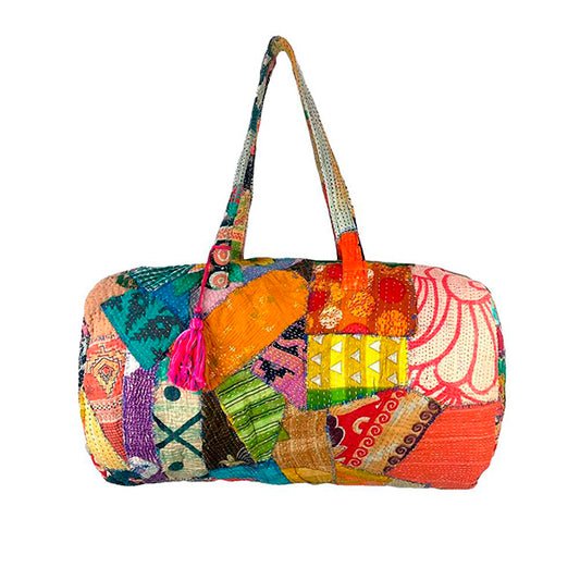 Bolso de Viaje Acolchado Patchwork Artesanal