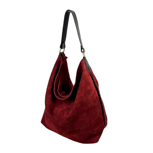 Bolso Hobo Piel Italiana de Serraje