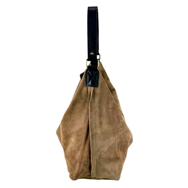 Bolso Hobo Piel Italiana de Serraje