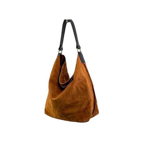 Bolso Hobo Piel Italiana de Serraje