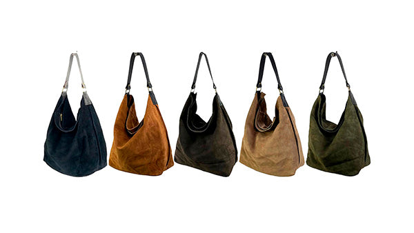 Bolso Hobo Piel Italiana de Serraje