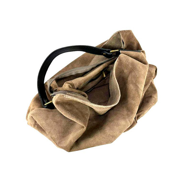 Bolso Hobo Piel Italiana de Serraje