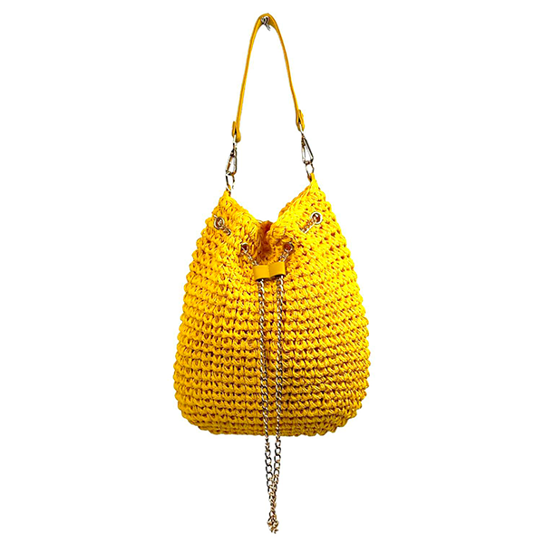 Bolso de Hombro de Papel Estilo Bucket