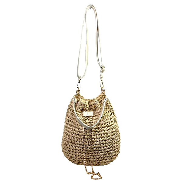 Bolso de Hombro de Papel Estilo Bucket