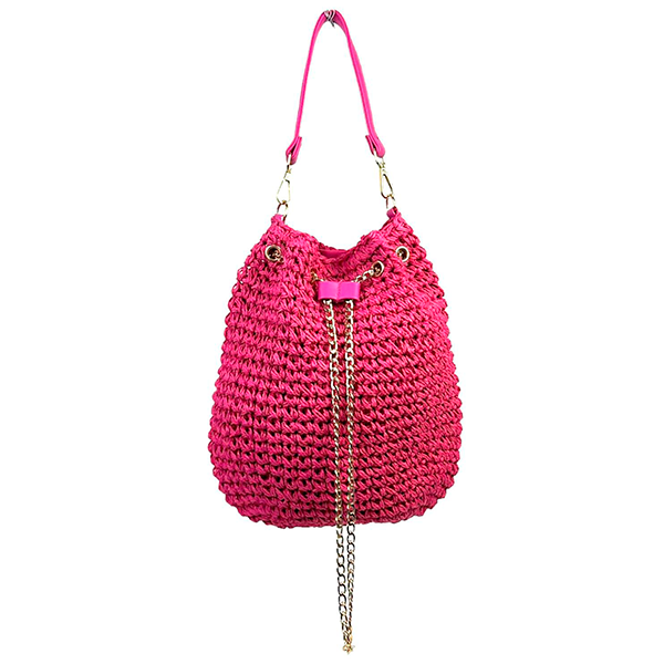 Bolso de Hombro de Papel Estilo Bucket