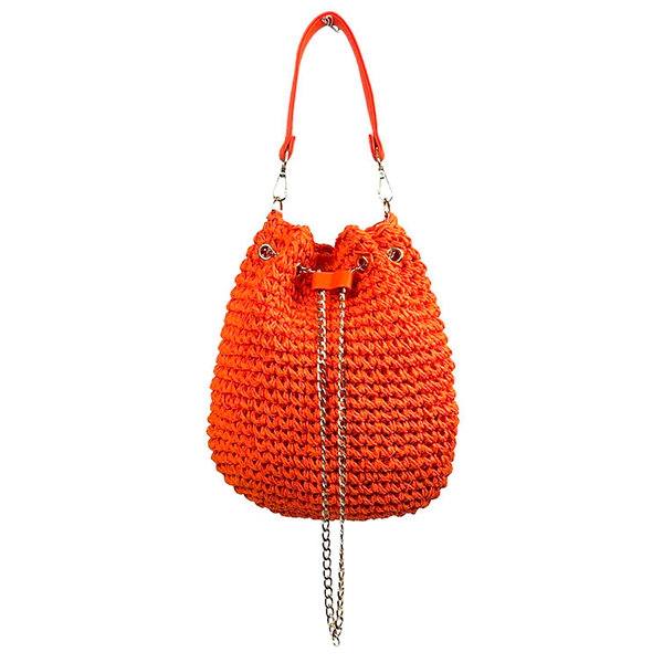 Bolso de Hombro de Papel Estilo Bucket