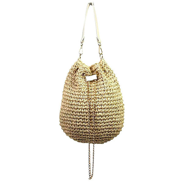 Bolso de Hombro de Papel Estilo Bucket