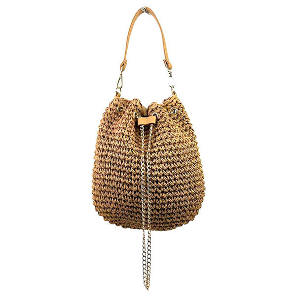 Bolso de Hombro de Papel Estilo Bucket