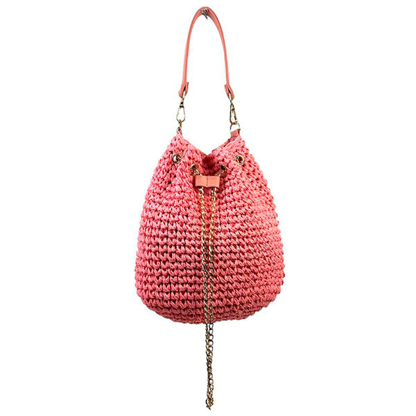 Bolso de Hombro de Papel Estilo Bucket