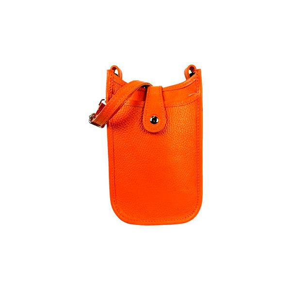 Bolso Portamóvil Piel Grande con Cierre de Botón